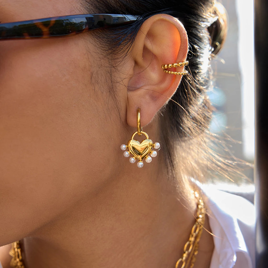 Cupid Heart Earrings