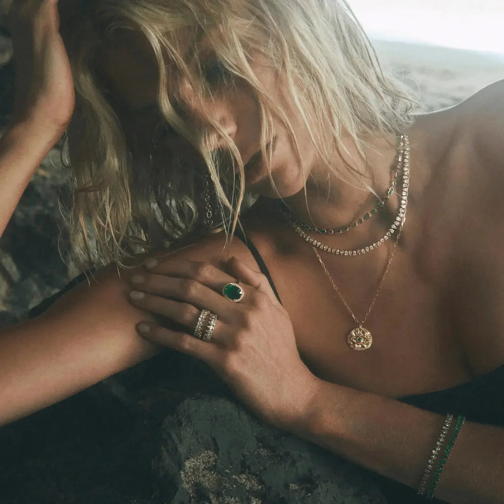 Bezel Tennis Chain Choker