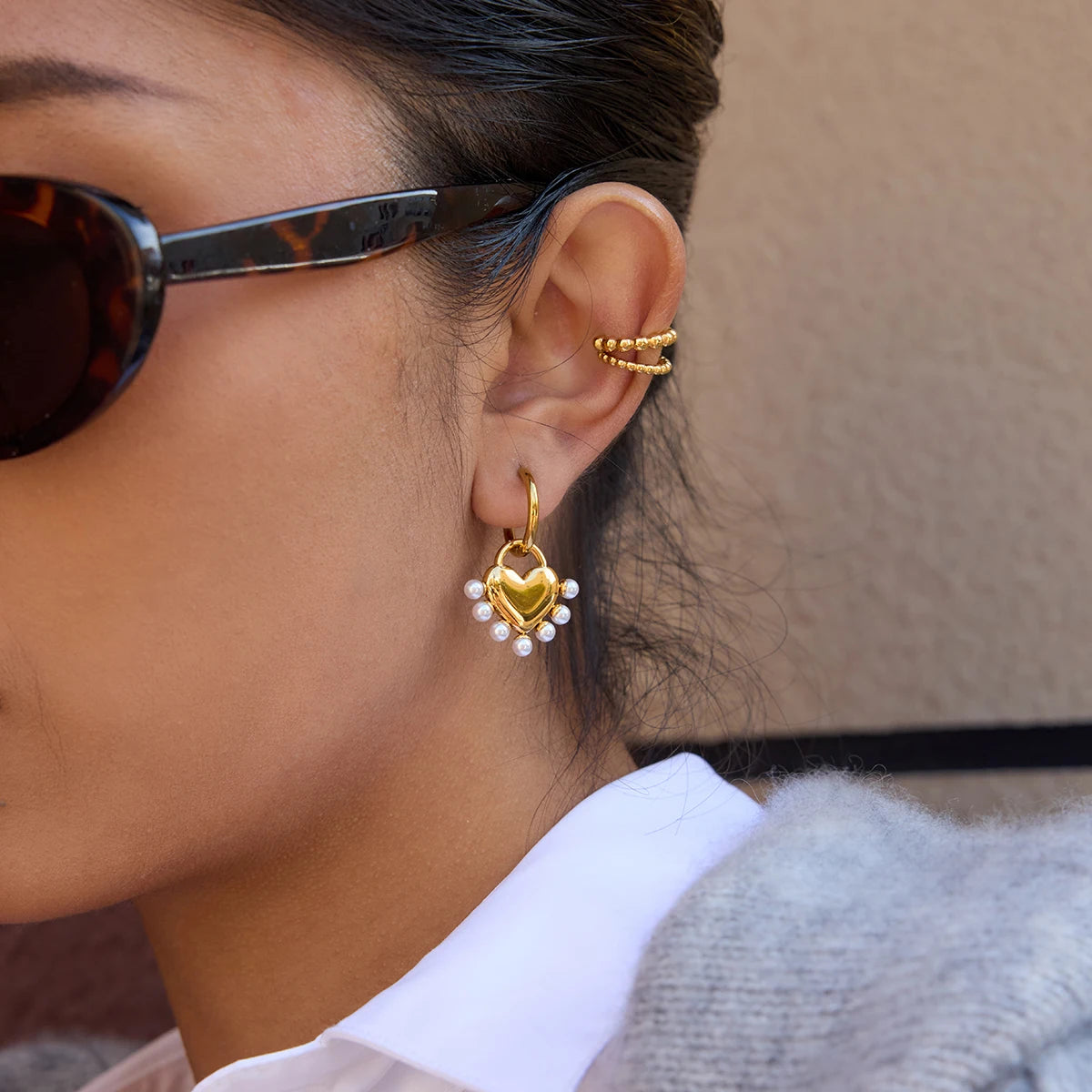 Cupid Heart Earrings