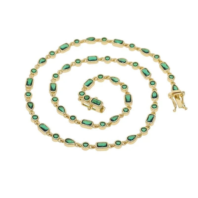 Bezel Tennis Chain Choker