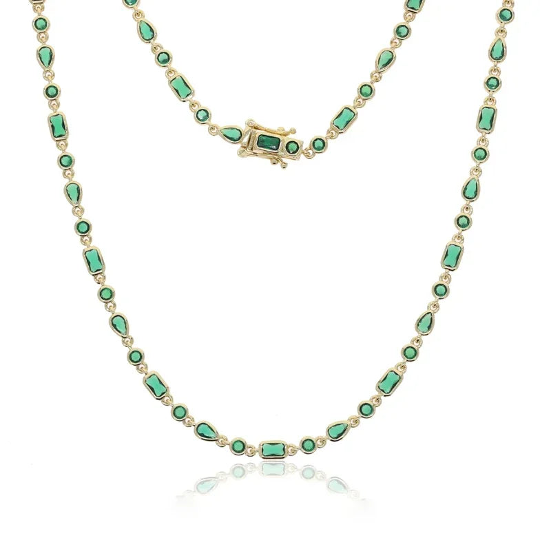 Bezel Tennis Chain Choker